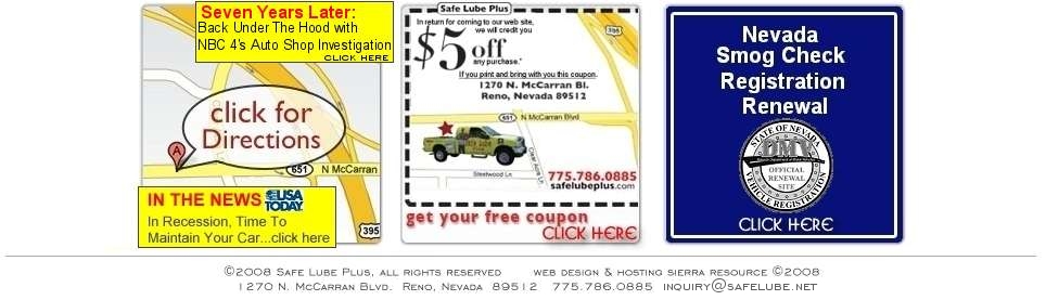 Oil Change Reno Coupon
